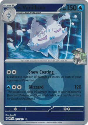 ME Ascended Heroes 051/217 N's Vanilluxe (Reverse Holo ENERGY SYMBOL)