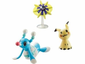Pokemon Battle 3 Figure Pack - 3-Inch Brionne and 2-Inch Mimikyu & Cosmoem