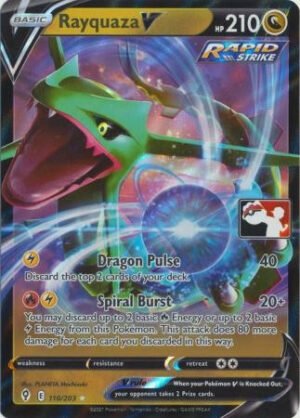 Evolving Skies 110/203 Rayquaza V (Prize Pack League Promo)