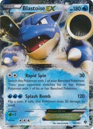 XY Base Set 29/146 Blastoise EX (Half Art)