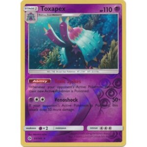 Sun and Moon (Base Set) 63/149 Toxapex (Reverse Holo)