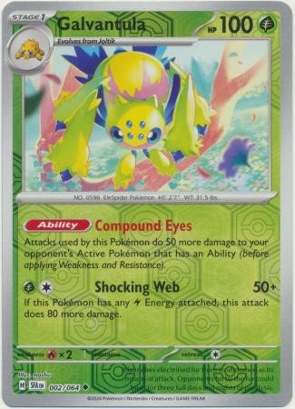 SV Shrouded Fable 002/064 Galvantula (Reverse Holo)