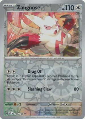 Scarlet & Violet (Base Set) 147/198 Zangoose (Reverse Holo)