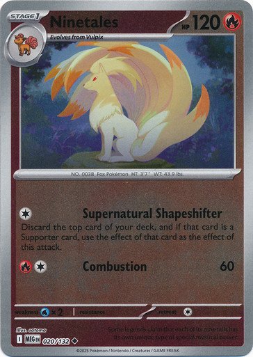 Mega Evolution 020/132 Ninetales (Reverse Holo)
