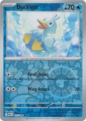 SV White Flare 025/086 Ducklett (Reverse Holo)