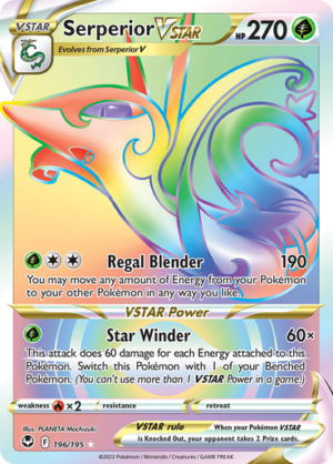 SWSH Silver Tempest 196/195 Serperior VSTAR (Rainbow Rare)