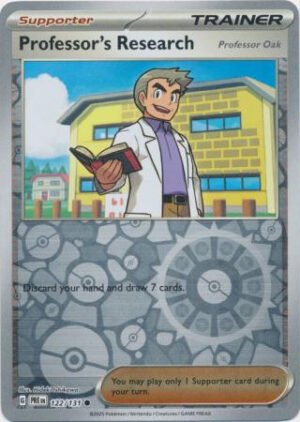 SV Prismatic Evolutions 122/131 Professor's Research [Professor Oak] (Reverse Holo)
