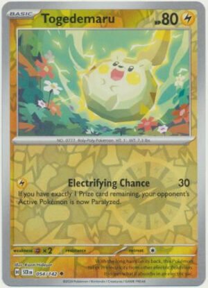 SV Stellar Crown 054/142 Togedemaru (Reverse Holo)