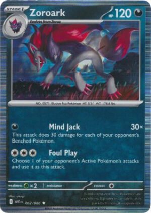 SV White Flare 062/086 Zoroark (Tinsel Holo)