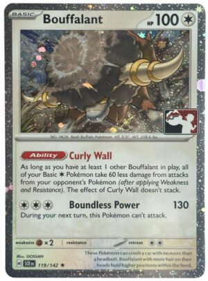 SV Stellar Crown 119/142 Bouffalant (Prize Pack League Promo Cosmo Holo)