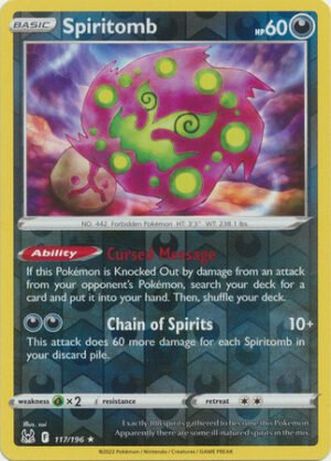 SWSH Lost Origin 117/196 Spiritomb (Reverse Holo)