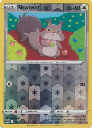 SWSH Lost Origin 150/196 Skwovet (Reverse Holo)