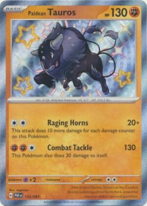 SV Paldean Fates 172/091 Paldean Tauros (Holo Shiny)
