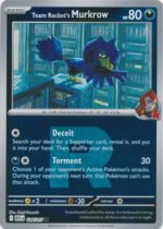 ME Ascended Heroes 126/217 Team Rocket's Murkrow (Reverse Holo ROCKET SYMBOL)