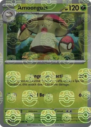 SV Black Bolt 011/086 Amoonguss (MASTER BALL Reverse Holo)