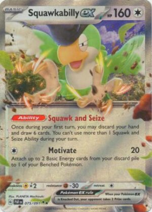 SV Paldean Fates 075/091 Squawkabilly ex (Half Art)