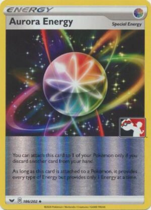 Sword & Shield (Base) 186/202 Aurora Energy (Prize Pack League Promo Holo)