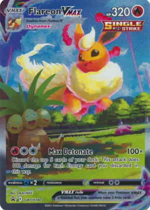 Sword & Shield Promo SWSH180 Flareon VMAX (Alternative Art, Full Art)