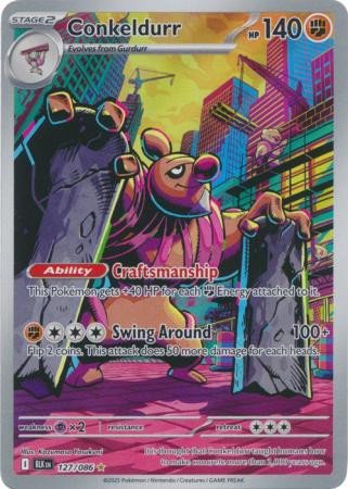 SV Black Bolt 127/086 Conkeldurr (Illustration Rare)