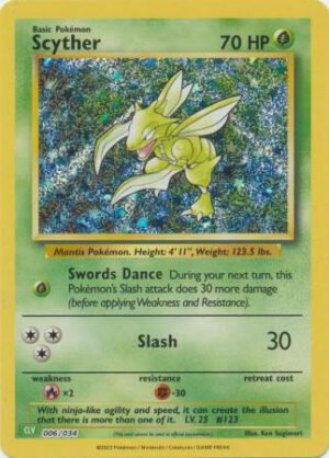 TCG Classic Collection: Venusaur Deck 006/034 Scyther (Holo)