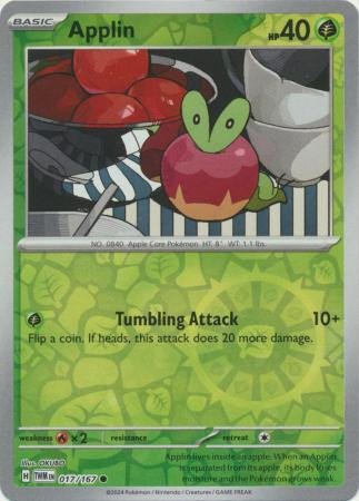 SV Twilight Masquerade 017/167 Applin (Reverse Holo)