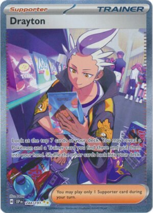 SV Surging Sparks 244/191 Drayton (Alternative Art, Full Art)