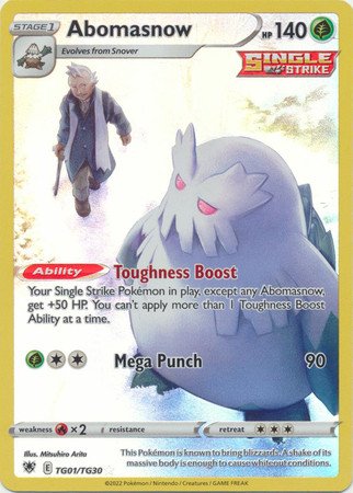 Astral Radiance TG01/TG30 Abomasnow (Full Art)