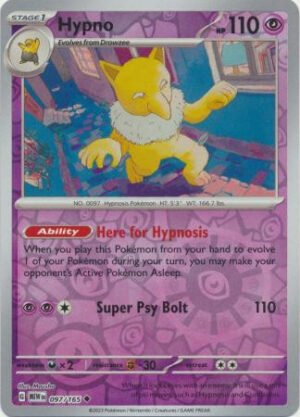 Scarlet & Violet 151 097/165 Hypno (Reverse Holo)
