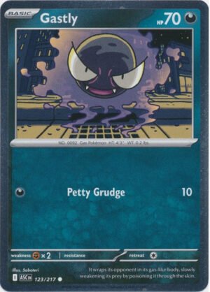 ME Ascended Heroes 123/217 Gastly (Cosmo Holo)