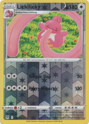 SWSH Lost Origin 139/196 Lickilicky (Reverse Holo)