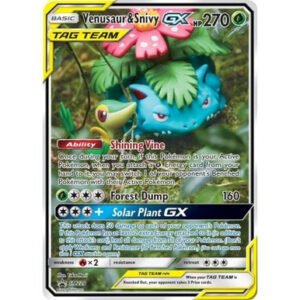 Sun & Moon Promo SM229 Venusaur & Snivy GX (TAG TEAM)