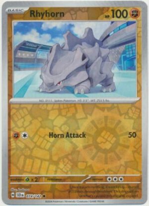 SV Stellar Crown 074/142 Rhyhorn (Reverse Holo)