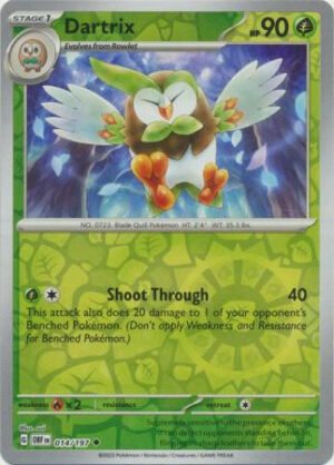 SV Obsidian Flames 014/197 Dartrix (Reverse Holo)