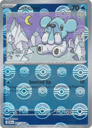 SV Black Bolt 025/086 Cubchoo (POKE BALL Reverse Holo)