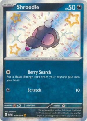 SV Paldean Fates 189/091 Shroodle (Holo Shiny)