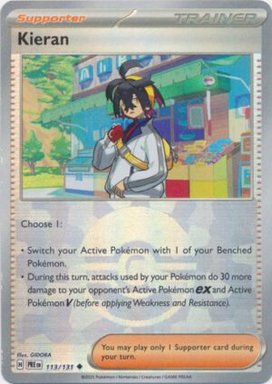 SV Prismatic Evolutions 113/131 Kieran (POKE BALL Pattern Holo)