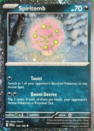 Scarlet & Violet (Base Set) 129/198 Spiritomb (Cosmo Holo)