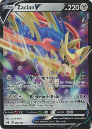 Crown Zenith 095/159 Zacian V (Half Art)
