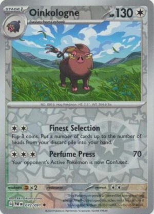 SV Paldean Fates 072/091 Oinkologne (Reverse Holo)