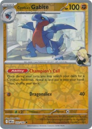 SV Destined Rivals 103/182 Cynthia's Gabite (Reverse Holo)