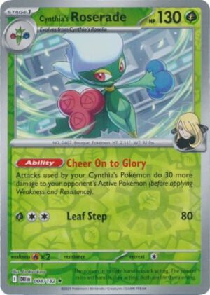 SV Destined Rivals 008/182 Cynthia's Roserade (Reverse Holo)