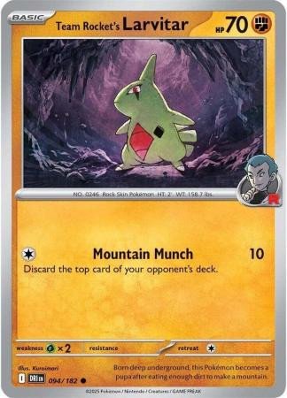 SV Destined Rivals 094/182 Team Rocket's Larvitar