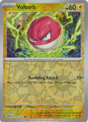 Scarlet & Violet 151 100/165 Voltorb (Reverse Holo)