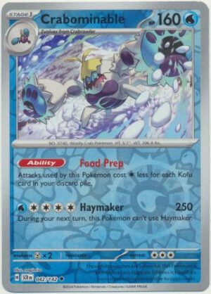 SV Stellar Crown 042/142 Crabominable (Reverse Holo)