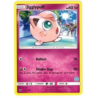 SM Crimson Invasion 71/111 Jigglypuff (Trainer Kit Alolan Ninetales #22)