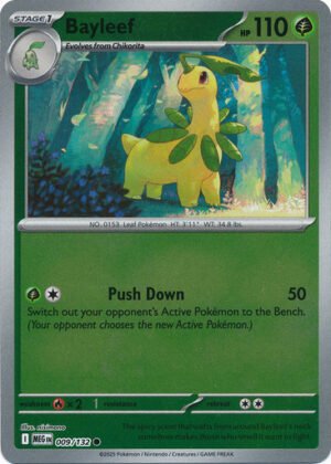 Mega Evolution 009/132 Bayleef (Reverse Holo)