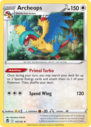 SWSH Silver Tempest 147/195 Archeops (Holo)