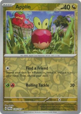 SV Twilight Masquerade 126/167 Applin (Reverse Holo)