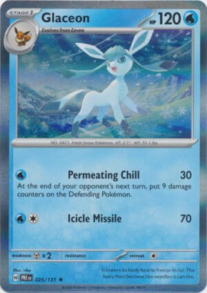 SV Prismatic Evolutions 025/131 Glaceon (Holo)