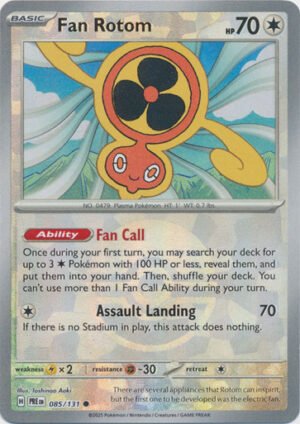 SV Prismatic Evolutions 085/131 Fan Rotom (POKE BALL Pattern Holo)